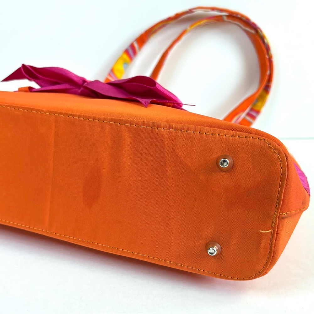 kate spade Orange & Pink Canvas Bow Tote - Picture 11 of 15